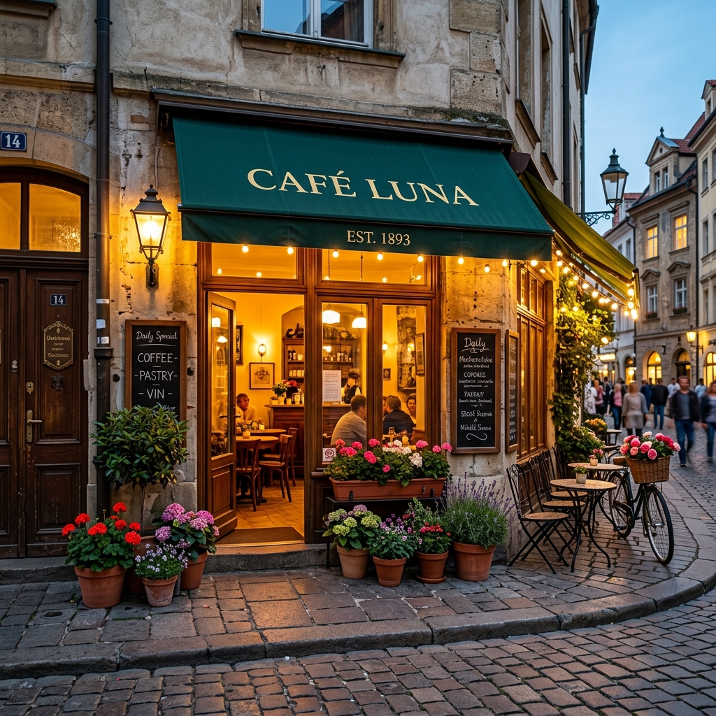 Café storefront