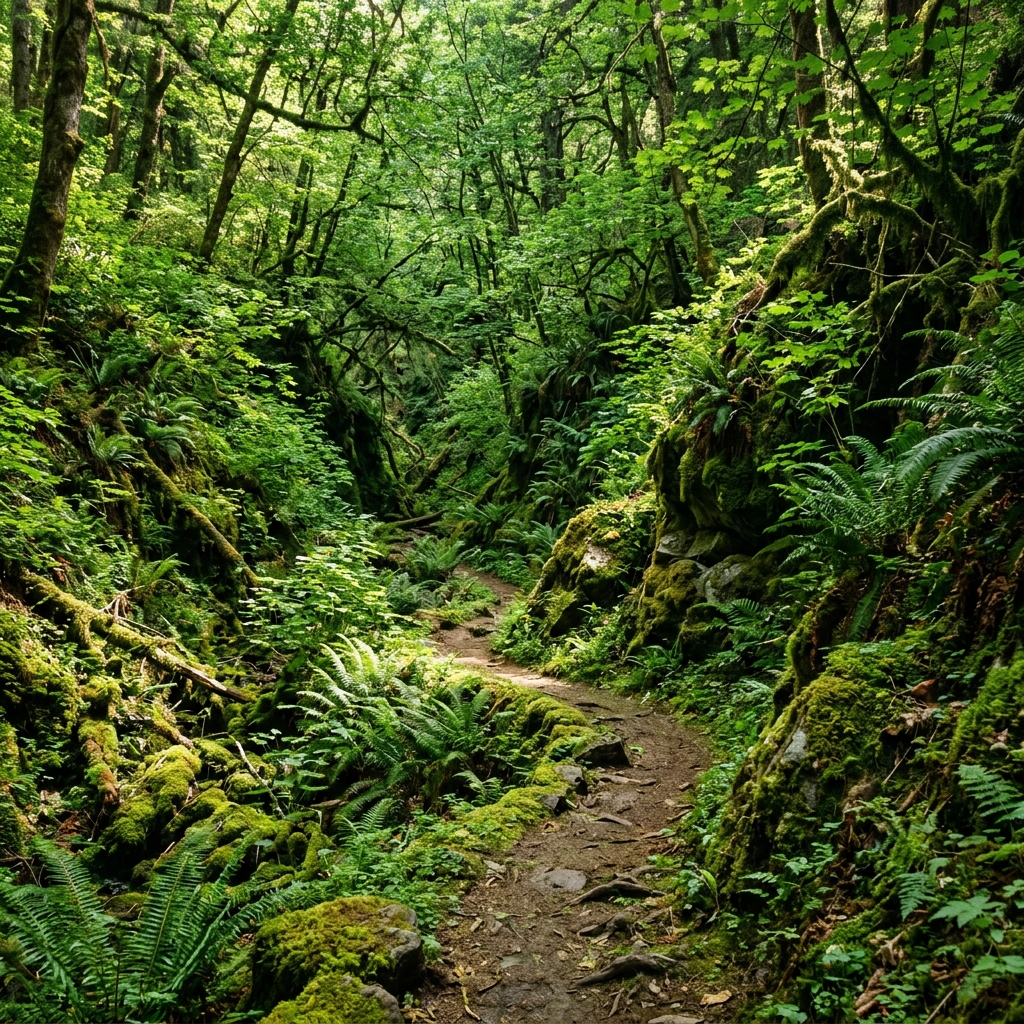 Forest ravine path